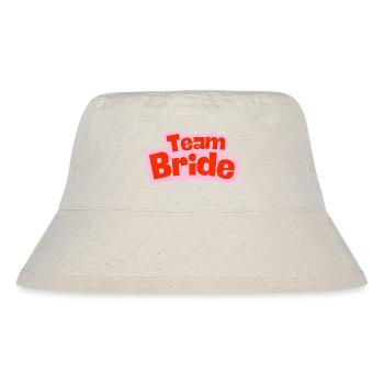 Team Bride - Stanley/Stella recycelter Bucket Hat - Naturweiß - Vorne