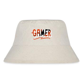 Gamer - Stanley/Stella recycelter Bucket Hat - Naturweiß - Vorne