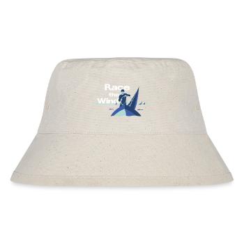 Race the Wind – Regatta Crew Segel Spruch - Stanley/Stella recycelter Bucket Hat - Naturweiß - Vorne
