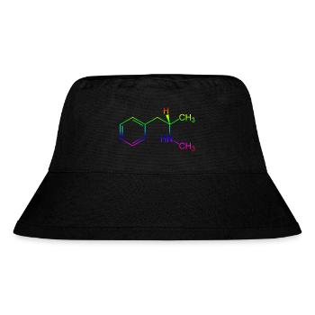 Methamphetamine Crystal Meth structural formula - Stanley/Stella Recycled Bucket Hat - black - Front