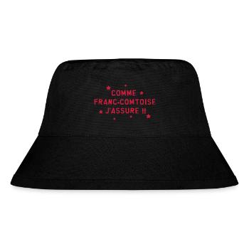 Franche-comté / Franc-Comtois / Franc-Comtoise - Bob recyclé Stanley/Stella - noir - Devant