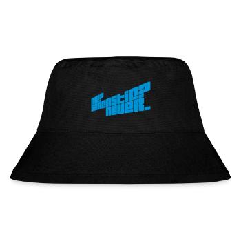 me sarcastic never Zitat - Stanley/Stella recycelter Bucket Hat - Schwarz - Vorne