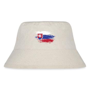 Slowakei Landkarte Flagge used - Stanley/Stella recycelter Bucket Hat - Naturweiß - Vorne