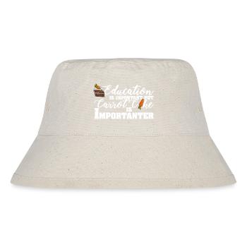 Kuchen Karrotenkuchen Dessert Backen Spruch - Stanley/Stella recycelter Bucket Hat - Naturweiß - Vorne