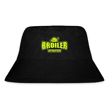 Broiler Ostdeutsch - Designfarbe frei wählbar! - Stanley/Stella recycelter Bucket Hat - Schwarz - Vorne