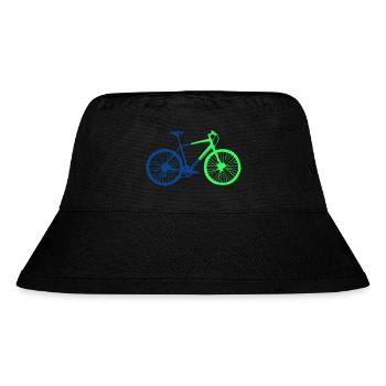Bicycle Silhouette 2 - Stanley/Stella Recycled Bucket Hat - black - Front