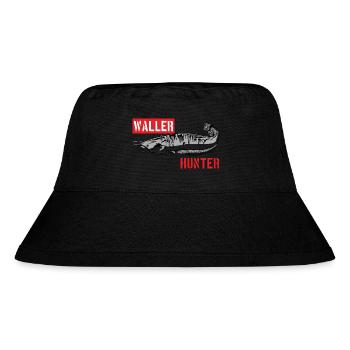 Wallerhunter - Waller Hunter Welsjäger Wels Angler - Stanley/Stella recycelter Bucket Hat - Schwarz - Vorne