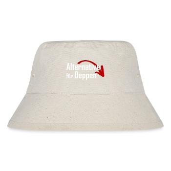 AfD: Alternative für Deppen - Stanley/Stella recycelter Bucket Hat - Naturweiß - Vorne