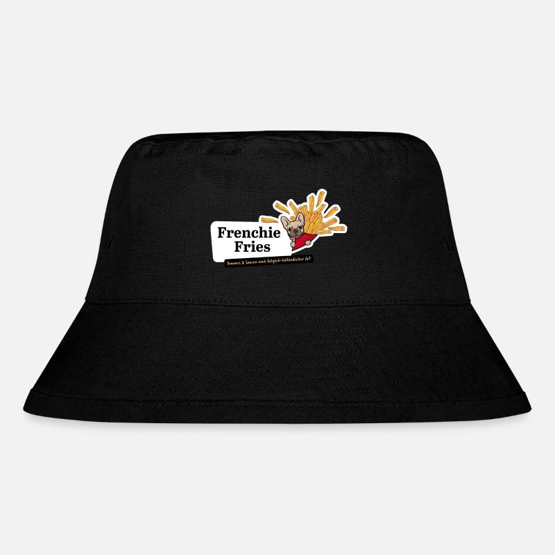 Frenchie Fries - Stanley/Stella Recycled Bucket Hat - black
