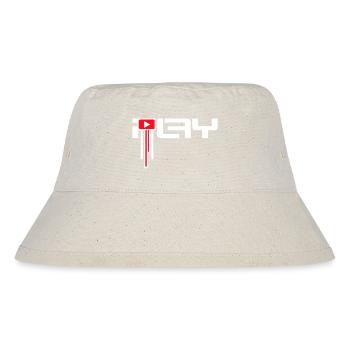 Party Play Switch On Symbol Turn On Graffiti - Stanley/Stella Recycled Bucket Hat - natural - Front