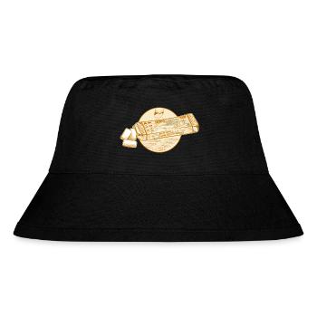 Sardinenkonserven Kaugummi - Stanley/Stella recycelter Bucket Hat - Schwarz - Vorne