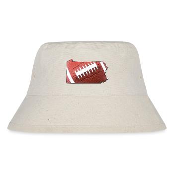Football in the Pennsylvania State Map - Stanley/Stella Recycled Bucket Hat - natural - Front