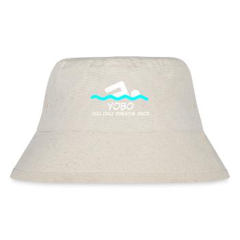 Schwimmen - Stanley/Stella recycelter Bucket Hat - Naturweiß - Vorne