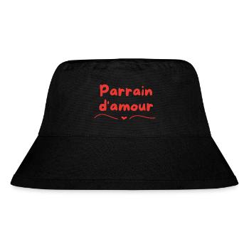 Pate der Liebe - Stanley/Stella recycelter Bucket Hat - Schwarz - Vorne