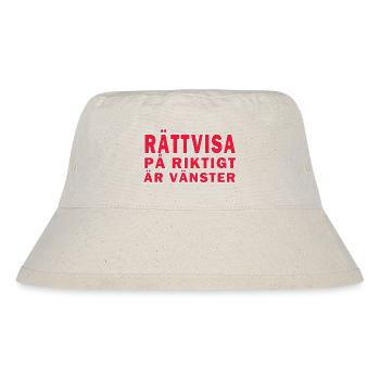Die wirkliche Gerechtigkeit ist übrig geblieben - Stanley/Stella recycelter Bucket Hat - Naturweiß - Vorne