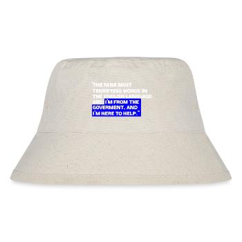 Paradoxical State Aid Quotes - Stanley/Stella Recycled Bucket Hat - natural - Front