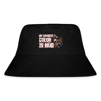 Meine Lieblingsfarbe Ist Schlamm - Stanley/Stella recycelter Bucket Hat - Schwarz - Vorne