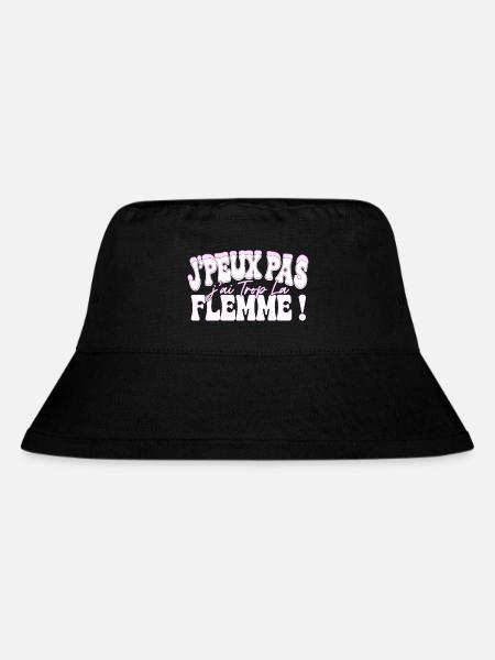 J’peux pas j’ai trop la flemme rose - Bob recyclé Stanley/Stella - noir