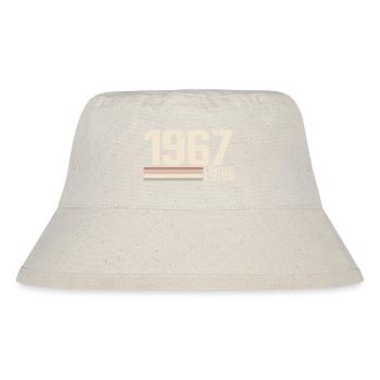 1967 Jahrgang 1967 Geburtstag 1967 Retro 1967 - Stanley/Stella recycelter Bucket Hat - Naturweiß - Vorne