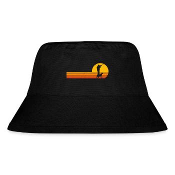 Jäger jagd Sonnenaufgang jagdhund t-shirt jagen - Stanley/Stella recycelter Bucket Hat - Schwarz - Vorne