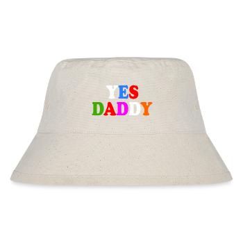 Yes daddy - Stanley/Stella recycelter Bucket Hat - Naturweiß - Vorne