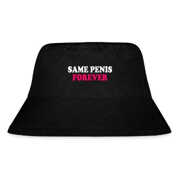 Same penis forever - Stanley/Stella recycelter Bucket Hat - Schwarz - Vorne