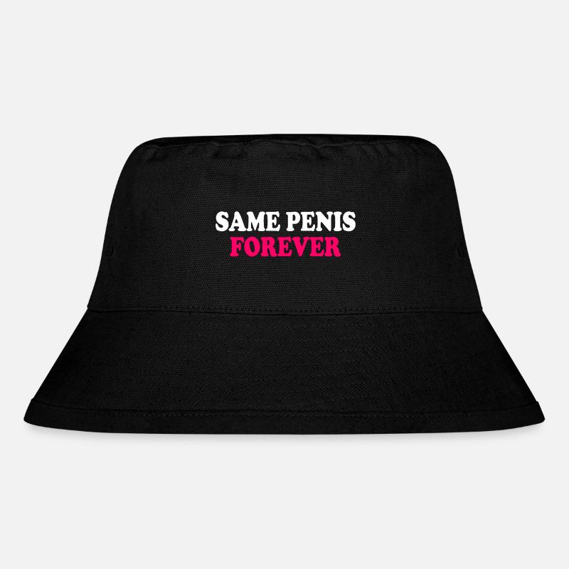 Same penis forever - Stanley/Stella recycelter Bucket Hat - Schwarz