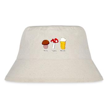Pilze - Stanley/Stella recycelter Bucket Hat - Naturweiß - Vorne