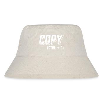 Lustiges Papa Mama Kind Partner Shirt Copy - Stanley/Stella recycelter Bucket Hat - Naturweiß - Vorne