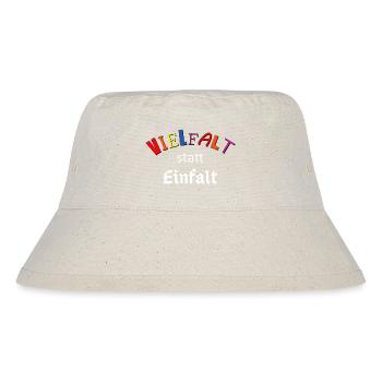 Vielfalt statt Einfalt - Stanley/Stella recycelter Bucket Hat - Naturweiß - Vorne