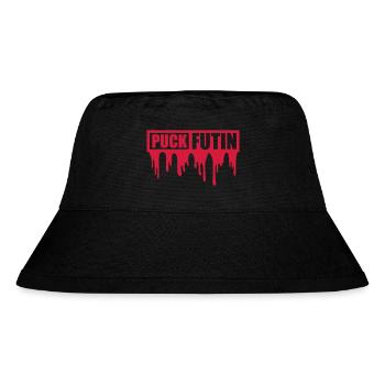 puck futin logo design - Stanley/Stella Recycled Bucket Hat - black - Front