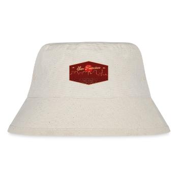 San Francisco Stadtbild - Stanley/Stella recycelter Bucket Hat - Naturweiß - Vorne