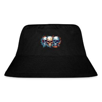 Cool Colourful Vector Skulls - Stanley/Stella Recycled Bucket Hat - black - Front