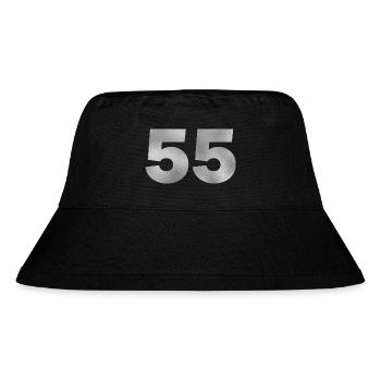 Geburtstag 55 Jahre - Stanley/Stella recycelter Bucket Hat - Schwarz - Vorne