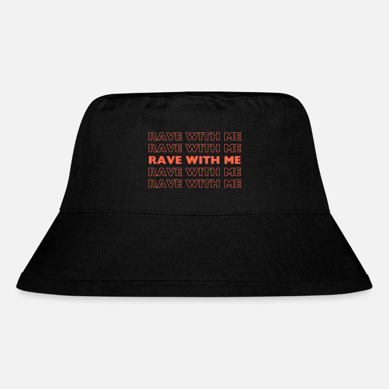 Rave With me - Stanley/Stella Recycled Bucket Hat - black