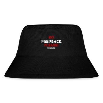 No Feedback Please für Tontechniker und Musiker - Stanley/Stella recycelter Bucket Hat - Schwarz - Vorne