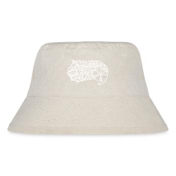 Papagei Tier Vogel Zoo Afrika Tropisch Urwald - Stanley/Stella recycelter Bucket Hat - Naturweiß - Vorne