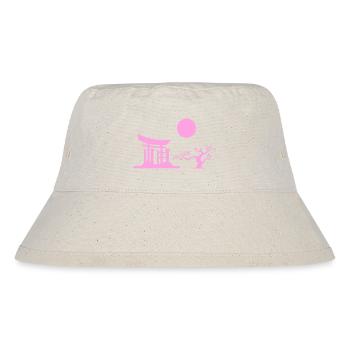 Japan Gate Silhouette - Stanley/Stella Recycled Bucket Hat - natural - Front