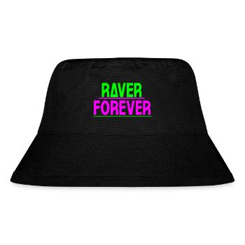 Raver forever - Stanley/Stella Recycled Bucket Hat - black - Front