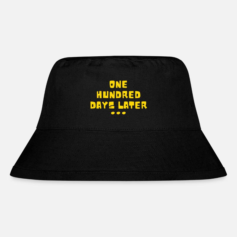 Hundert Tage später 100 Tage Schule - Stanley/Stella recycelter Bucket Hat - Schwarz