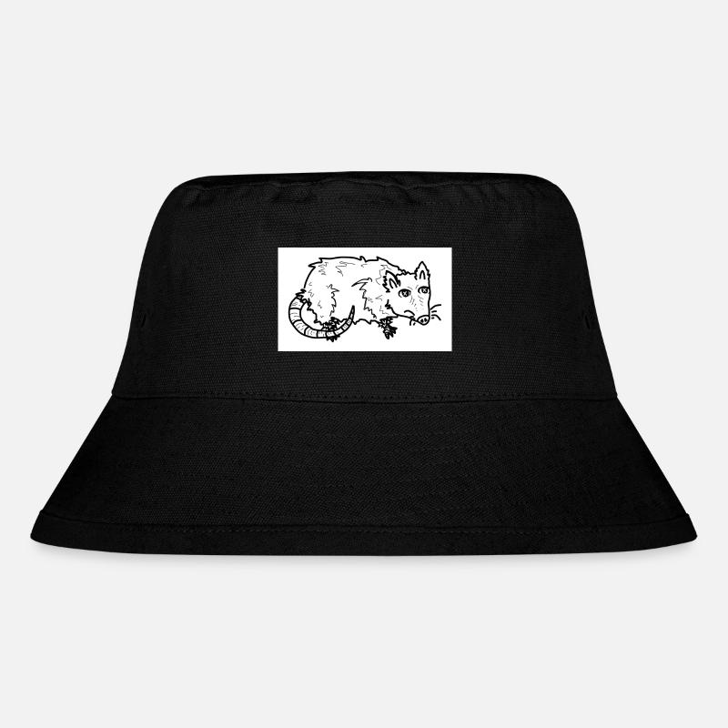Opossum - Stanley/Stella recycelter Bucket Hat - Schwarz