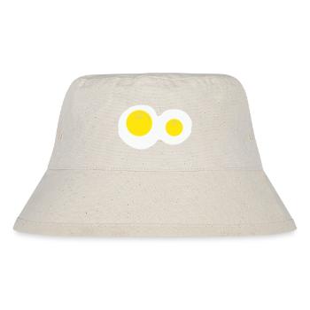 spiegeleier - Stanley/Stella recycelter Bucket Hat - Naturweiß - Vorne