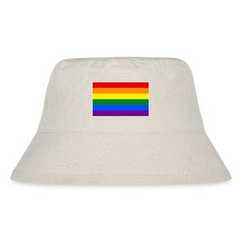 Rainbow Flag - Stanley/Stella Recycled Bucket Hat - natural - Front