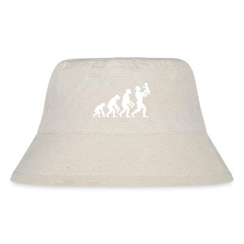 Evolution vom Affen zum Vater - Stanley/Stella recycelter Bucket Hat - Naturweiß - Vorne