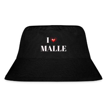 I Love Malle - Ich Liebe Malle -Mallorca - Party - Stanley/Stella recycelter Bucket Hat - Schwarz - Vorne