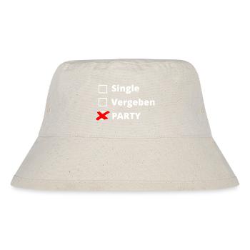 Party - Stanley/Stella recycelter Bucket Hat - Naturweiß - Vorne