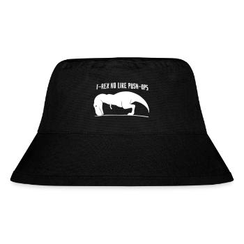 T-Rex no like Push-Ups - Stanley/Stella recycelter Bucket Hat - Schwarz - Vorne