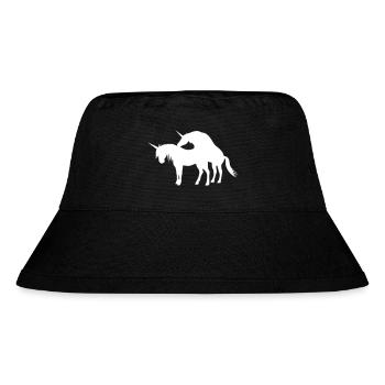 Unicorns Make Love - Stanley/Stella Recycled Bucket Hat - black - Front