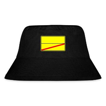 Place Sign Template Icon - Stanley/Stella Recycled Bucket Hat - black - Front