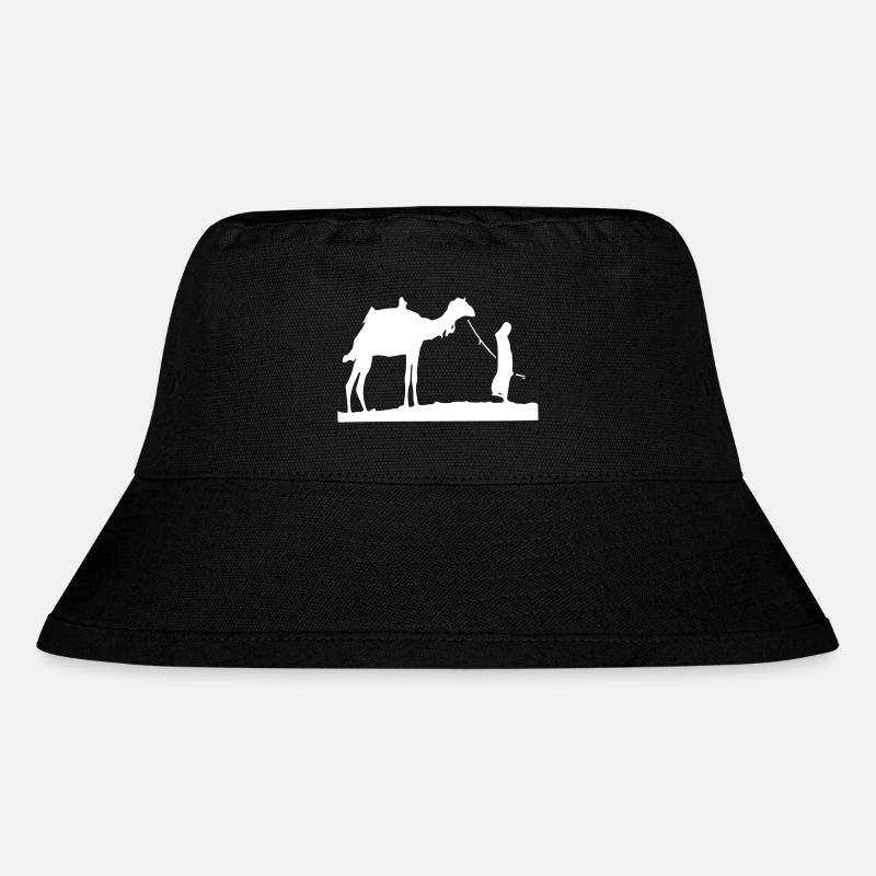 Wüste Sahara Kamel - Stanley/Stella recycelter Bucket Hat - Schwarz
